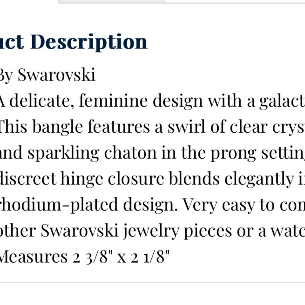 SWAROVSKI bangle bracelet - Picture 4 of 4